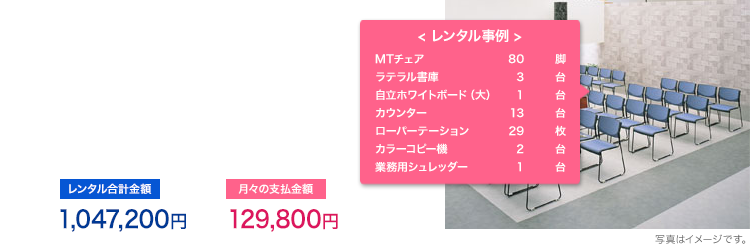 官公庁向けマイナンバー受付窓口開設のレンタル