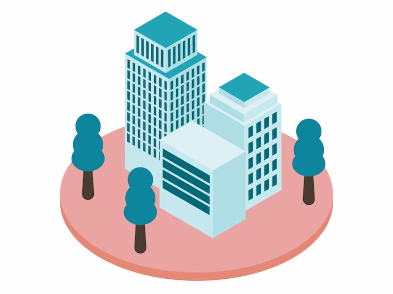 1：都市に設置するタイプのサテライトオフィス