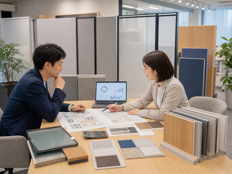 オフィスパーテーションの価格相場