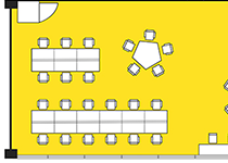 フリーアドレス型レイアウト