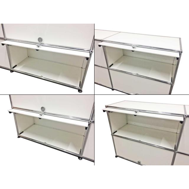 USMハラー 2連2段キャビネット(ホワイト)