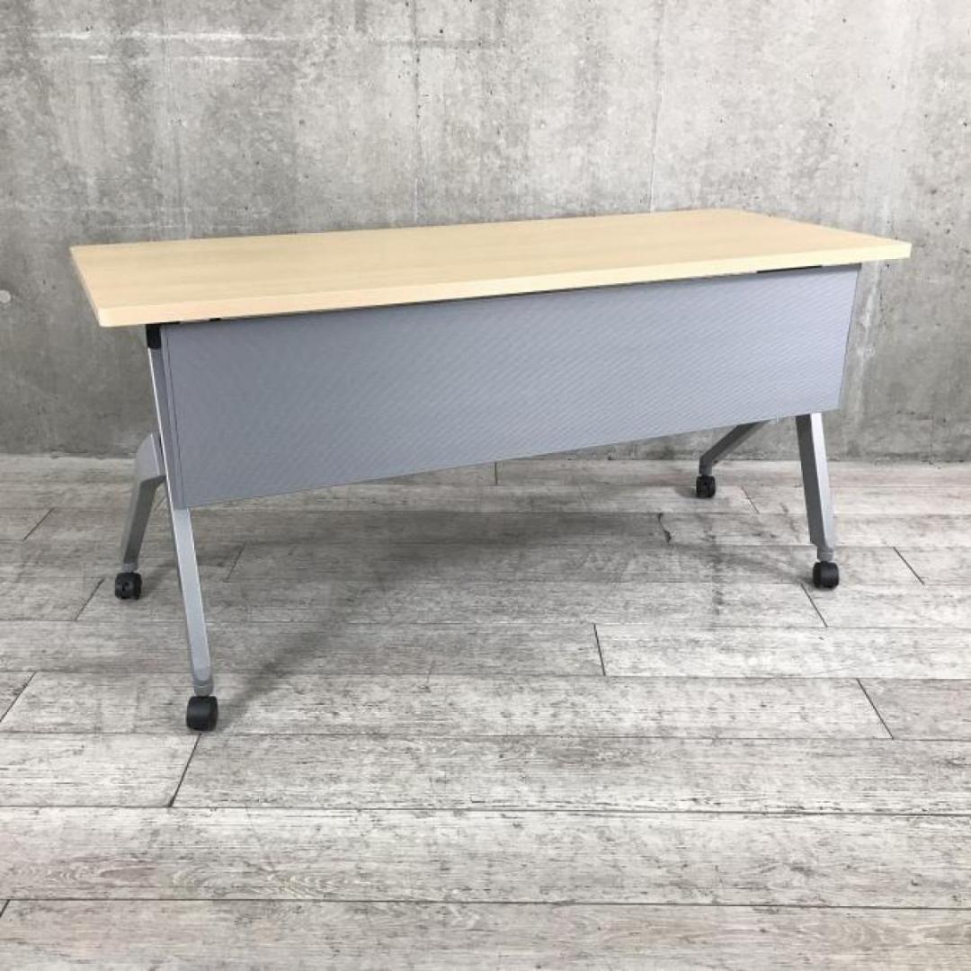 オカムラ スタックテーブル フラプター 幅1500mm×奥行き450mm