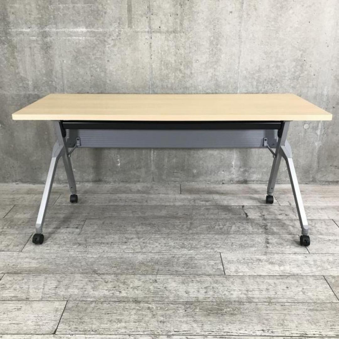 オカムラ スタックテーブル フラプター 幅1500mm×奥行き450mm