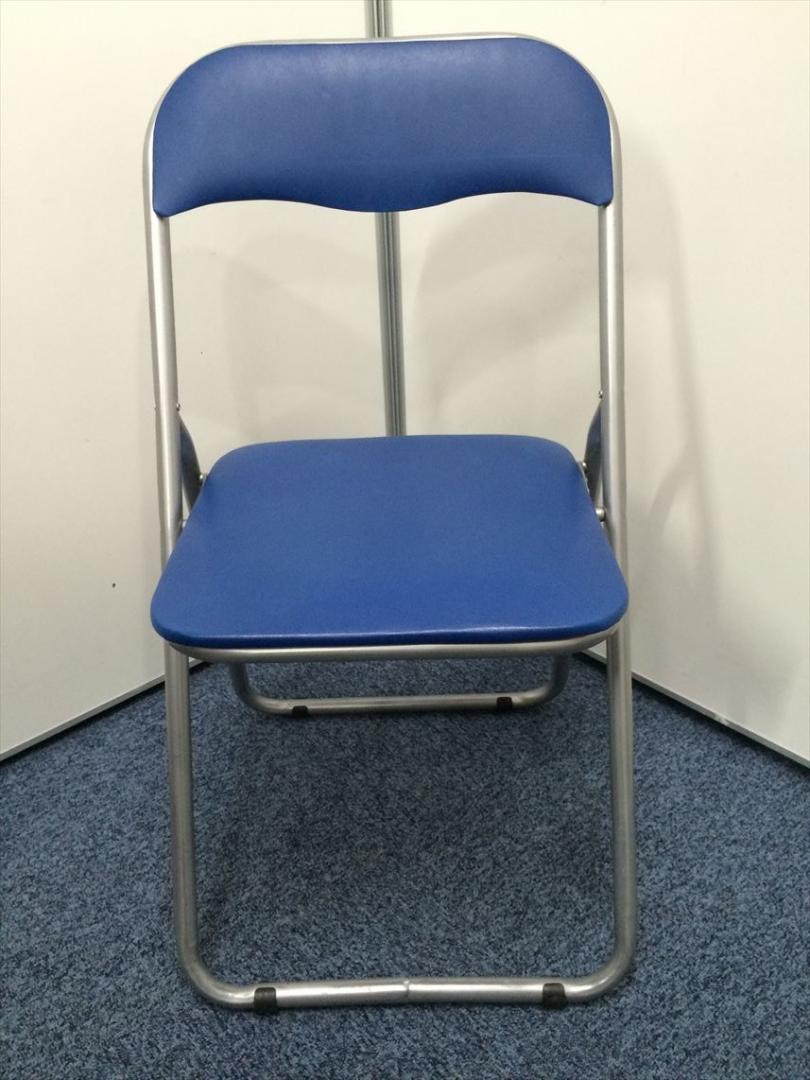 サンワダイレクト 150-SNC122BL パイプ椅子・折りたたみ椅子