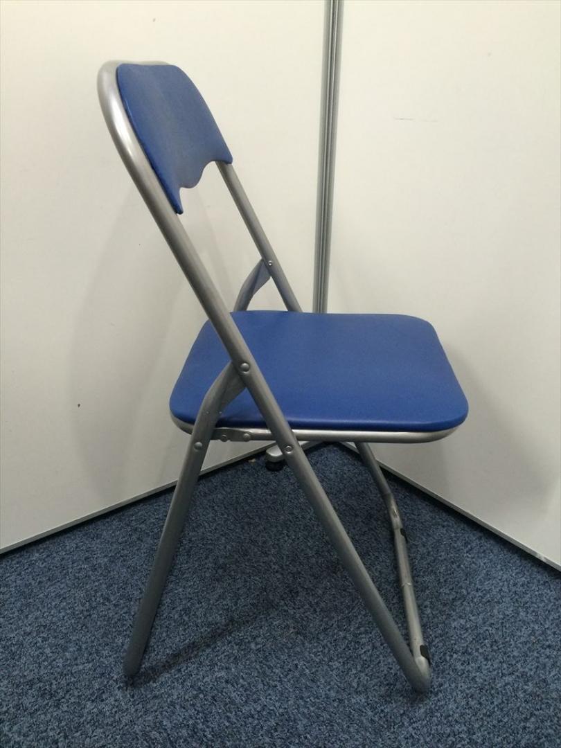 サンワダイレクト 150-SNC122BL パイプ椅子・折りたたみ椅子