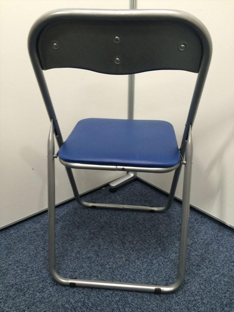 サンワダイレクト 150-SNC122BL パイプ椅子・折りたたみ椅子