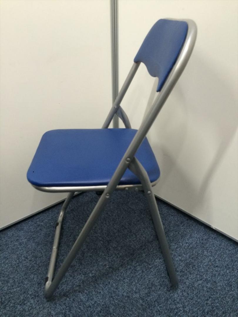 サンワダイレクト 150-SNC122BL パイプ椅子・折りたたみ椅子