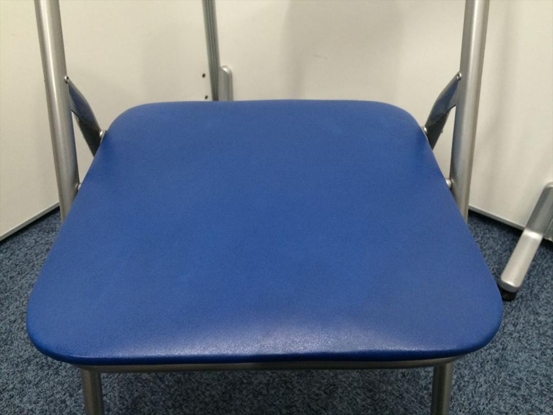 サンワダイレクト 150-SNC122BL パイプ椅子・折りたたみ椅子