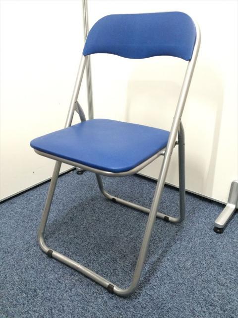 サンワダイレクト 150-SNC122BL パイプ椅子・折りたたみ椅子